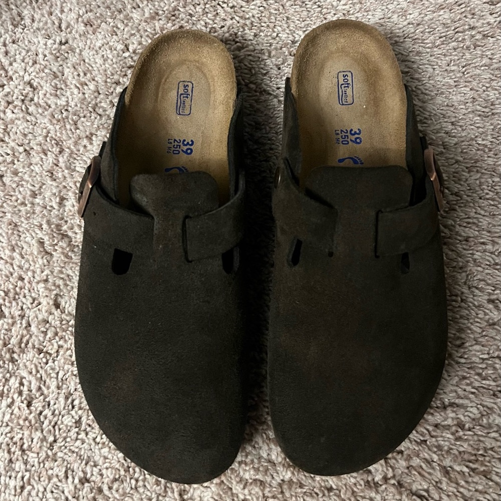 Birkenstock mocha suede size 39
